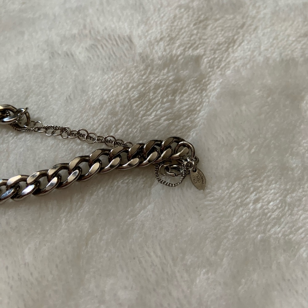 Miraculous Medal Double Chain 925 Silver Necklace - Picture 4 of 4